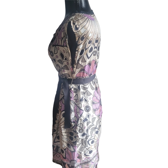 Marella Sport Floral Wrap Silk Dress 6 - Picture 5 of 7